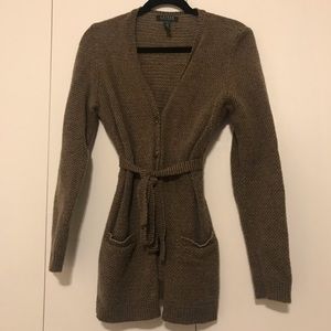 Ralph Lauren Cardigan with Elbow Patches & Pockets